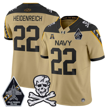 Navy Midshipmen 2024 Vapor Limited Jersey - All Stitched