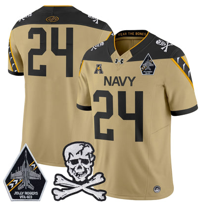 Navy Midshipmen 2024 Vapor Limited Jersey - All Stitched