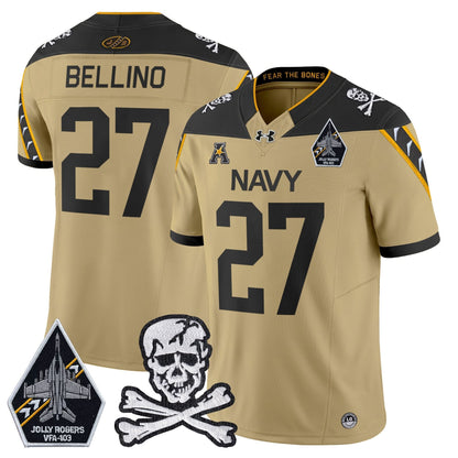 Navy Midshipmen 2024 Vapor Limited Jersey - All Stitched