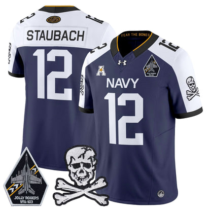 Navy Midshipmen 2024 Vapor Limited Jersey - All Stitched