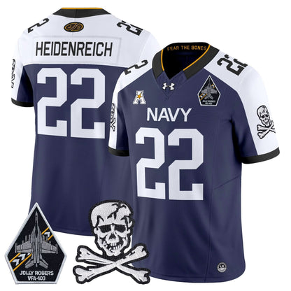 Navy Midshipmen 2024 Vapor Limited Jersey - All Stitched