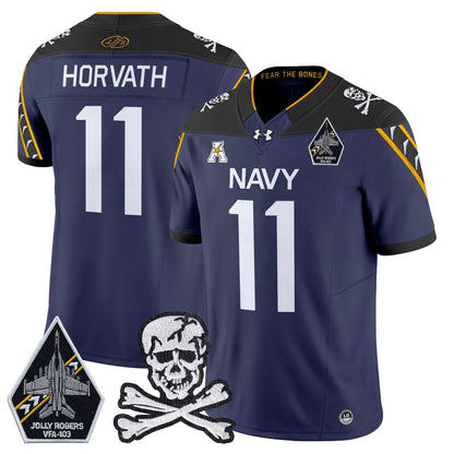 Navy Midshipmen 2024 Vapor Limited Jersey - All Stitched