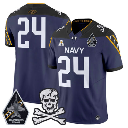 Navy Midshipmen 2024 Vapor Limited Jersey - All Stitched