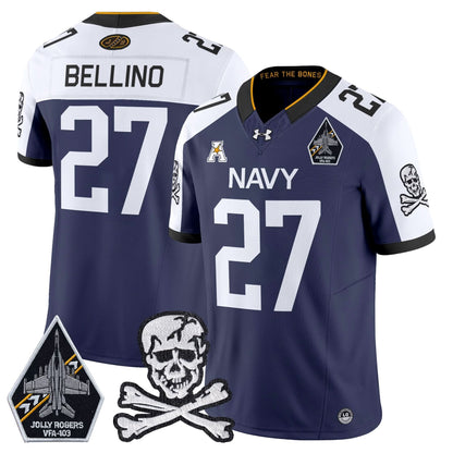 Navy Midshipmen 2024 Vapor Limited Jersey - All Stitched