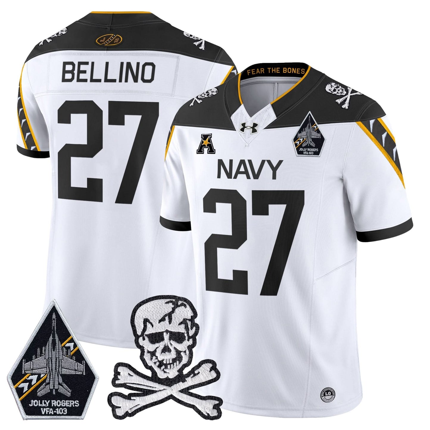 Navy Midshipmen 2024 Vapor Limited Jersey - All Stitched