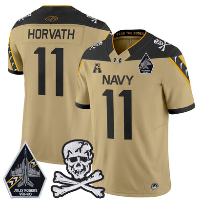 Navy Midshipmen 2024 Vapor Limited Jersey - All Stitched