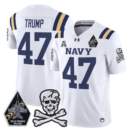 Navy Midshipmen 2024 Vapor Limited Jersey V3 - All Stitched