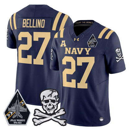 Navy Midshipmen 2024 Vapor Limited Jersey V3 - All Stitched