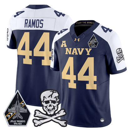 Navy Midshipmen 2024 Vapor Limited Jersey V3 - All Stitched