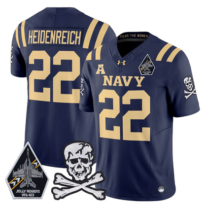 Navy Midshipmen 2024 Vapor Limited Jersey V3 - All Stitched