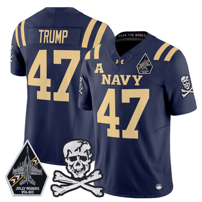 Navy Midshipmen 2024 Vapor Limited Jersey V3 - All Stitched