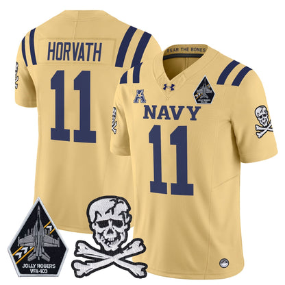 Navy Midshipmen 2024 Vapor Limited Jersey V3 - All Stitched