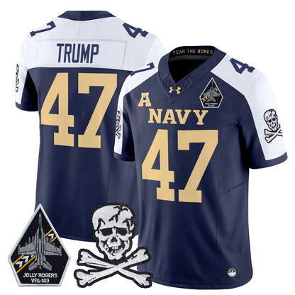 Navy Midshipmen 2024 Vapor Limited Jersey V3 - All Stitched