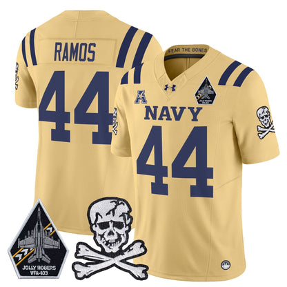 Navy Midshipmen 2024 Vapor Limited Jersey V3 - All Stitched