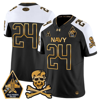 Navy Midshipmen 2024 Gold Vapor Limited Jersey - All Stitched