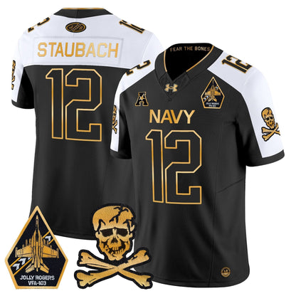 Navy Midshipmen 2024 Gold Vapor Limited Jersey - All Stitched