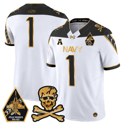 Navy Midshipmen 2024 Gold Vapor Limited Jersey - All Stitched