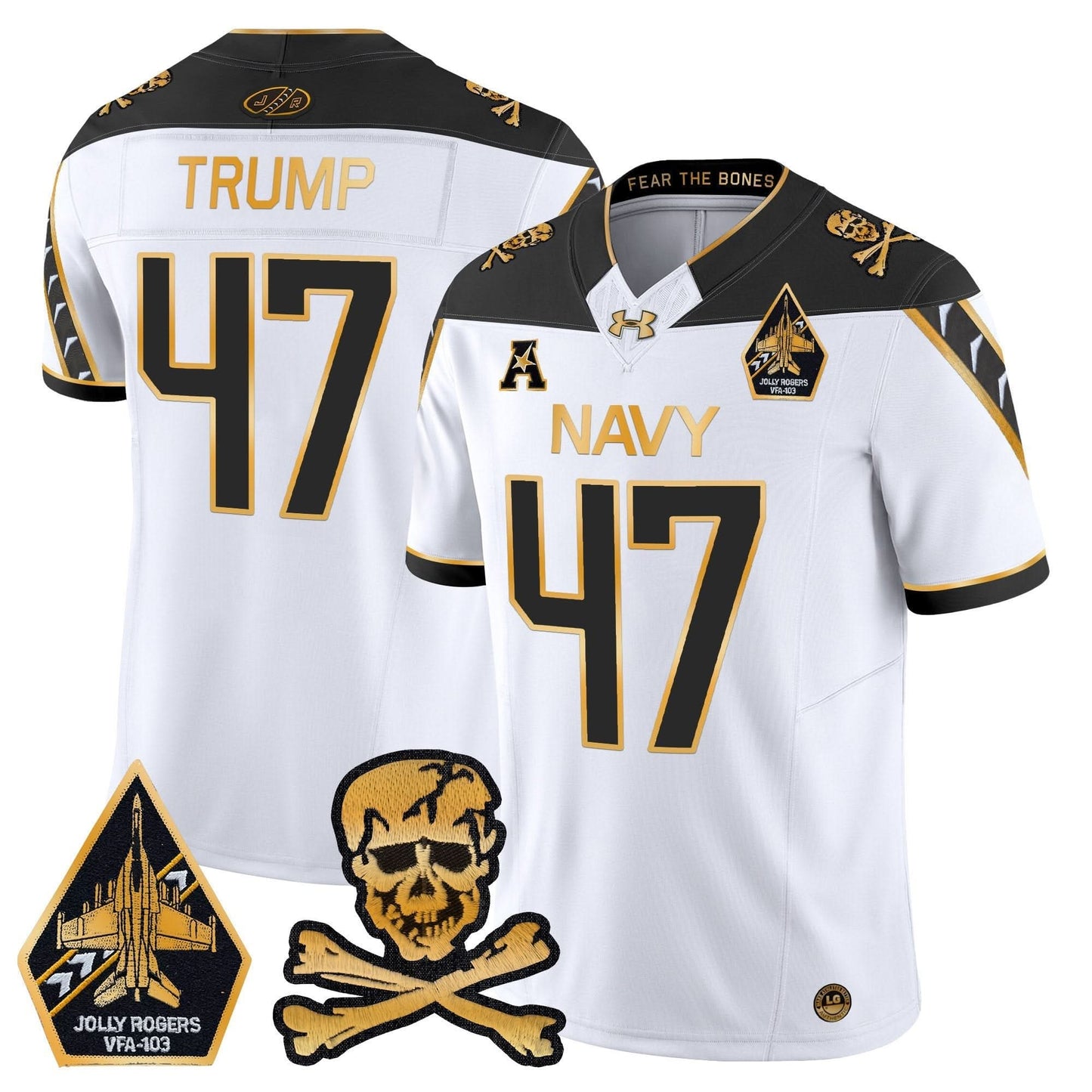Navy Midshipmen 2024 Gold Vapor Limited Jersey - All Stitched