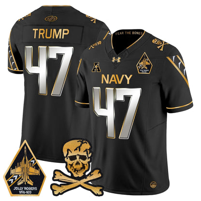 Navy Midshipmen 2024 Gold Vapor Limited Jersey - All Stitched