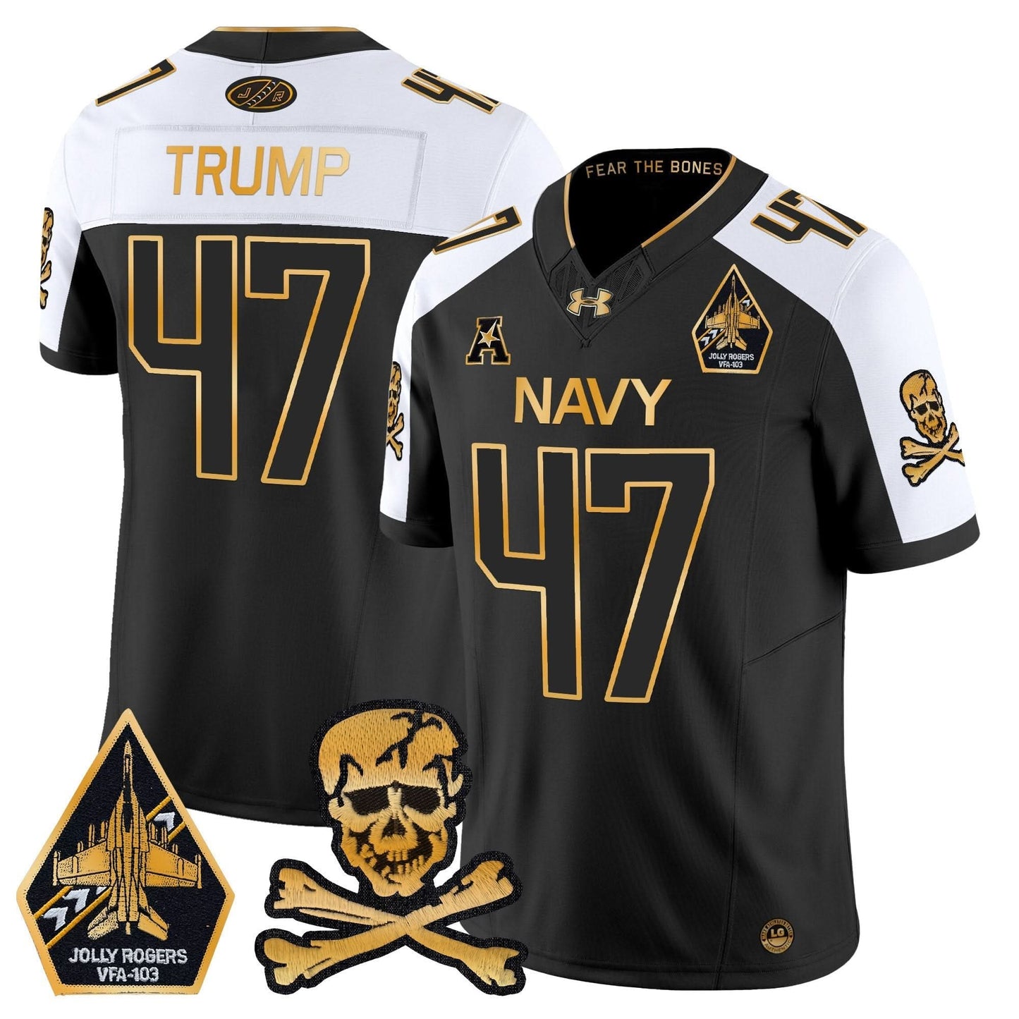Navy Midshipmen 2024 Gold Vapor Limited Jersey - All Stitched