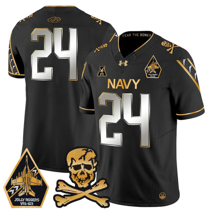 Navy Midshipmen 2024 Gold Vapor Limited Jersey - All Stitched