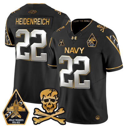 Navy Midshipmen 2024 Gold Vapor Limited Jersey - All Stitched