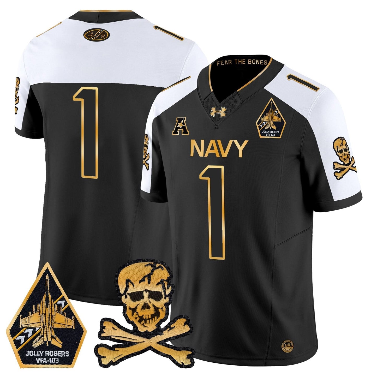 Navy Midshipmen 2024 Gold Vapor Limited Jersey - All Stitched