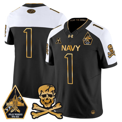 Navy Midshipmen 2024 Gold Vapor Limited Jersey - All Stitched