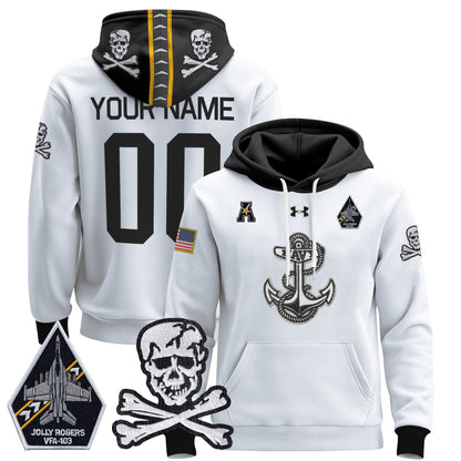 Navy Midshipmen 2025 Custom Pullover Hoodie - Stitched