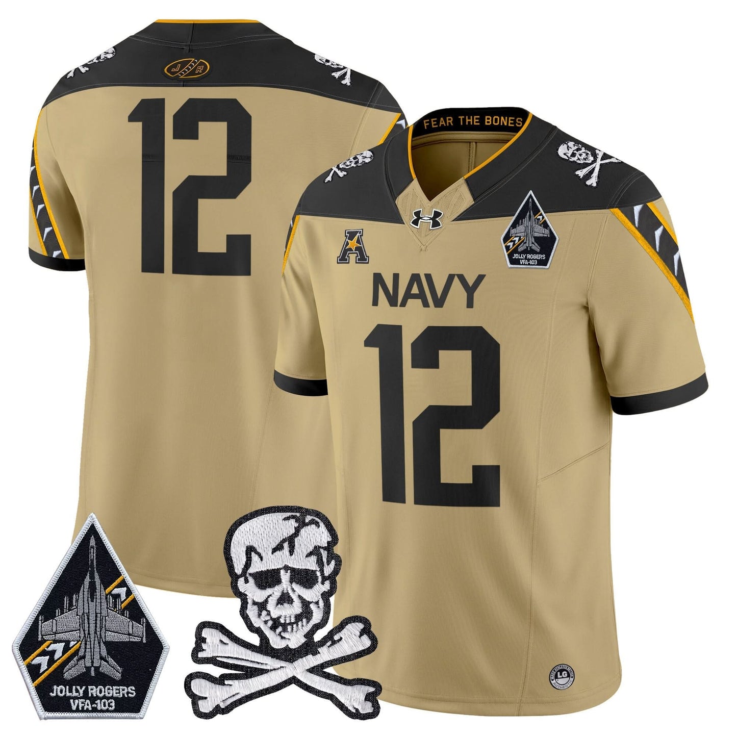 Navy Midshipmen 2024 Vapor Limited Jersey - All Stitched