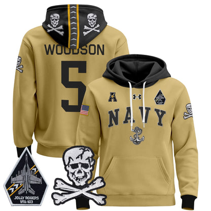 Navy Midshipmen 2024 Pullover Hoodie V4 - Stitched