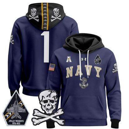Navy Midshipmen 2024 Pullover Hoodie V4 - Stitched