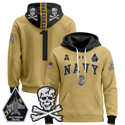 Navy Midshipmen 2024 Pullover Hoodie V4 - Stitched