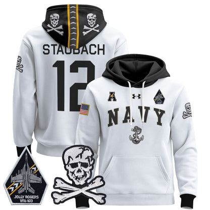 Navy Midshipmen 2024 Pullover Hoodie V4 - Stitched