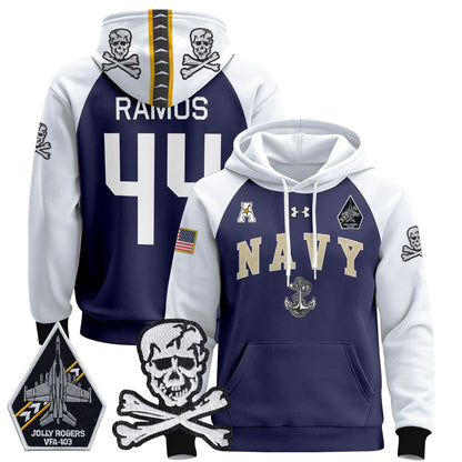 Navy Midshipmen 2024 Pullover Hoodie V4 - Stitched
