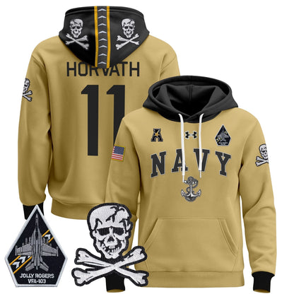 Navy Midshipmen 2024 Pullover Hoodie V4 - Stitched