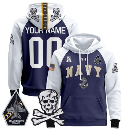 Navy Midshipmen 2024 Custom Pullover Hoodie V4 - Stitched