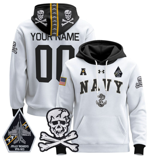Navy Midshipmen 2024 Custom Pullover Hoodie V4 - Stitched