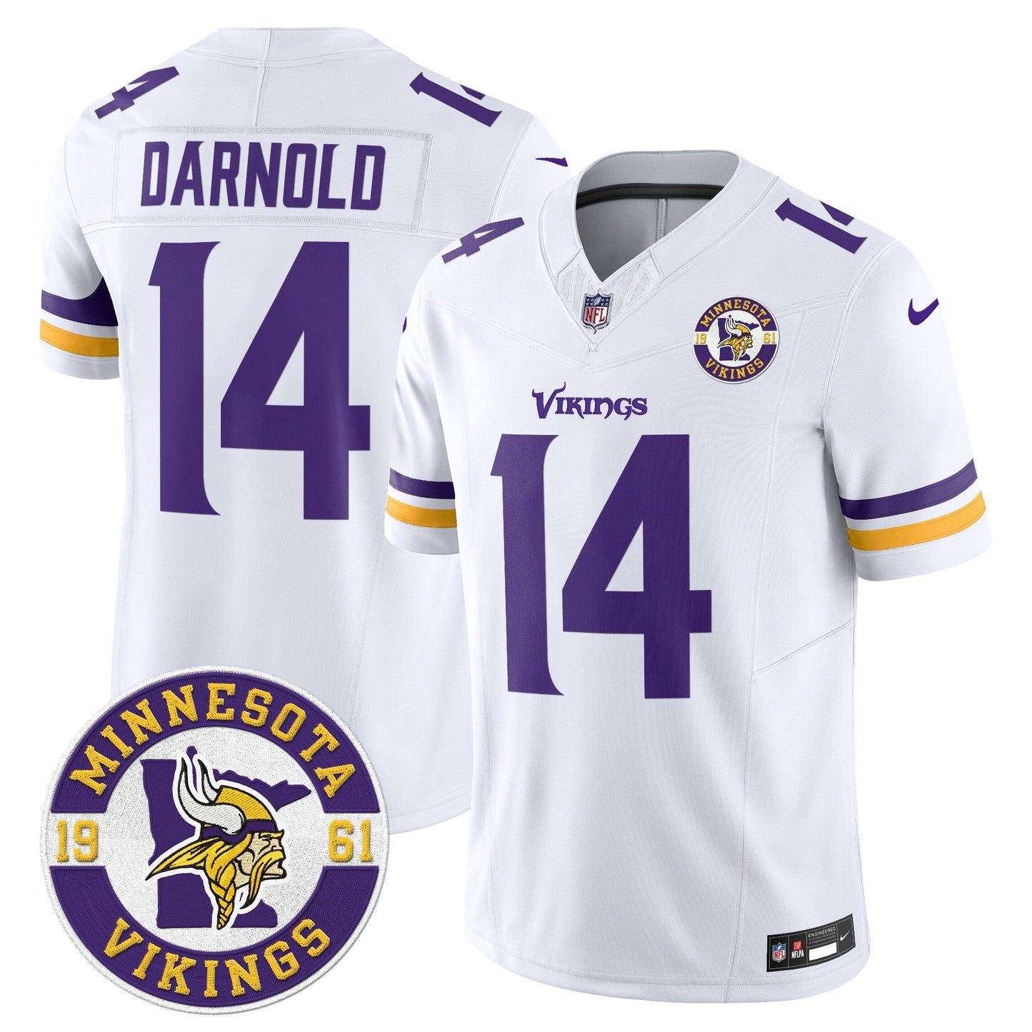 MIN King Of The North Patch Vapor Limited Jersey - Est. 1961 Patch - All Stitched