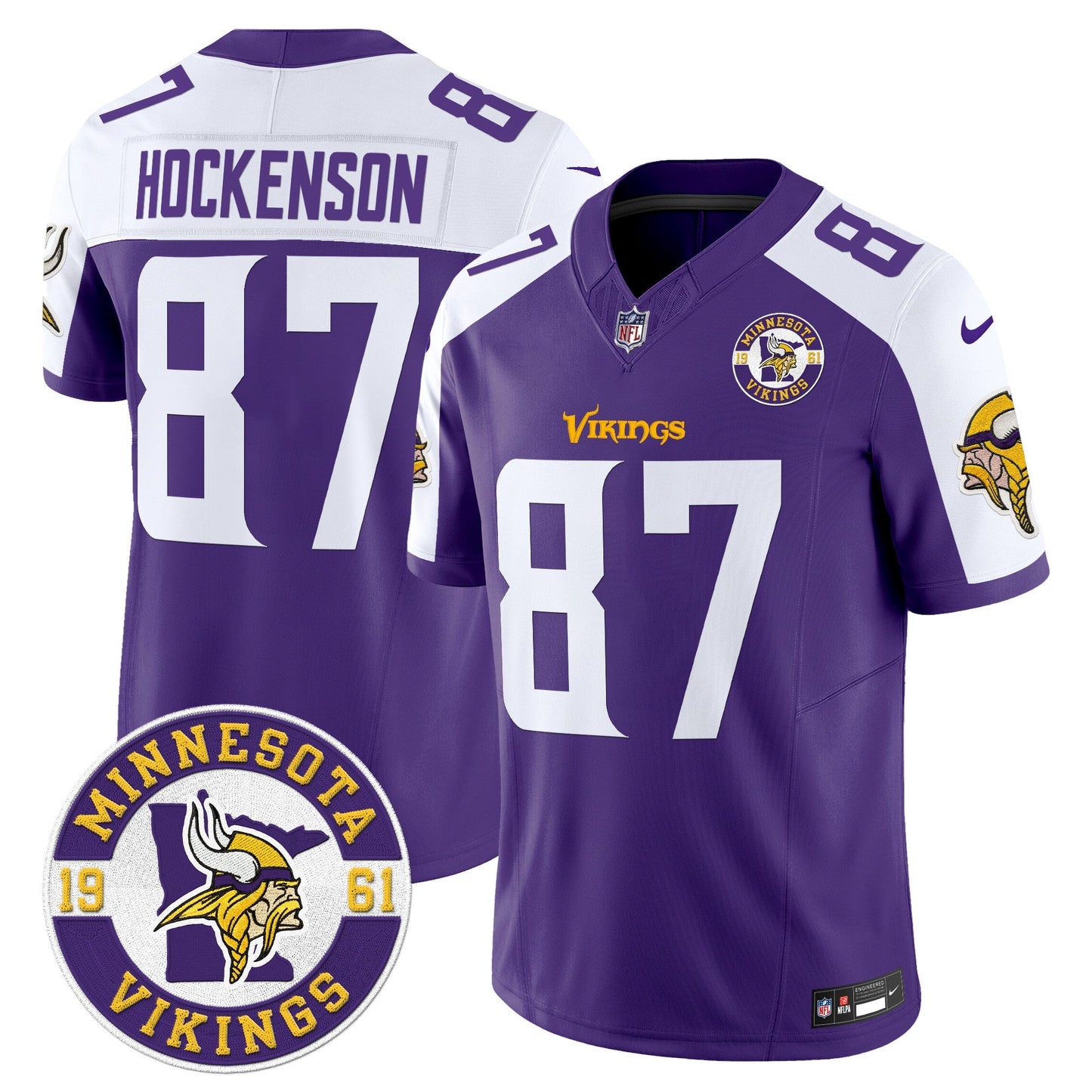 MIN King Of The North Patch Vapor Limited Jersey - Est. 1961 Patch - All Stitched
