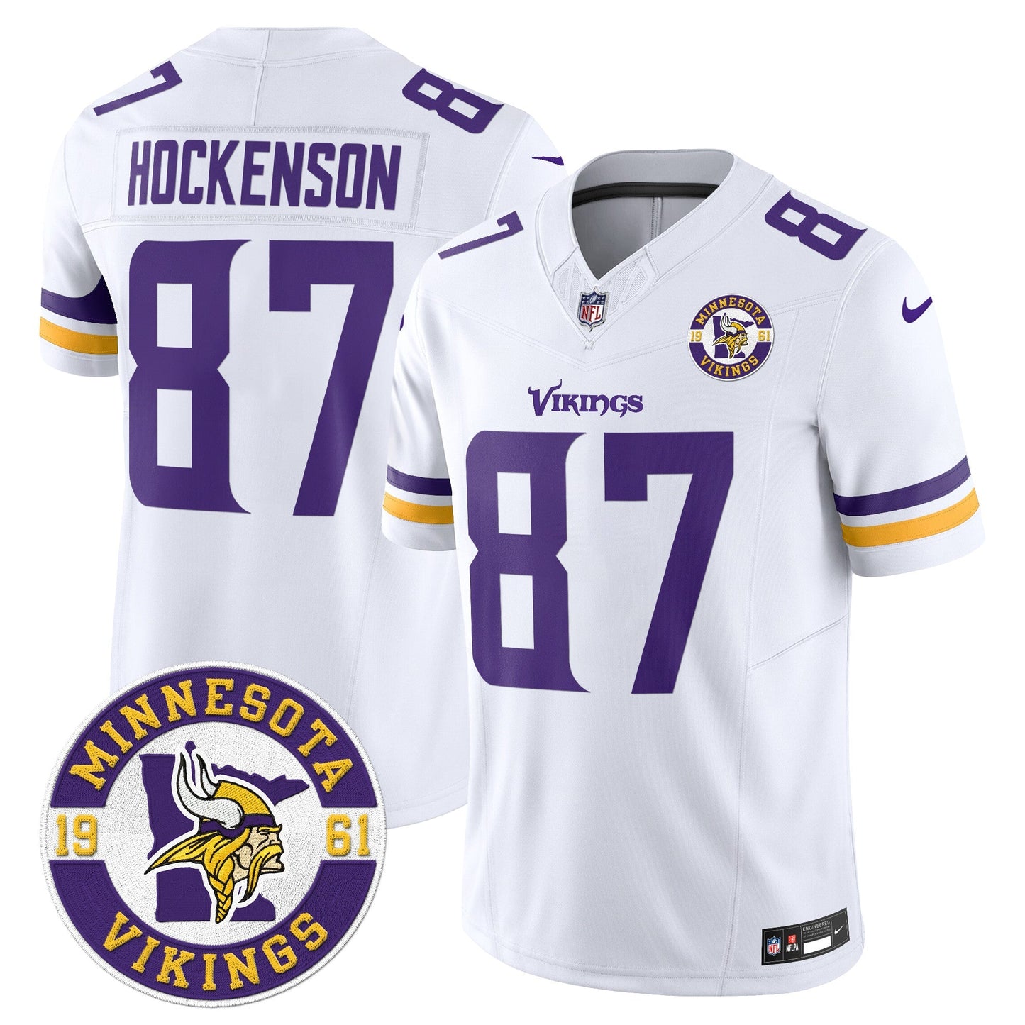 MIN King Of The North Patch Vapor Limited Jersey - Est. 1961 Patch - All Stitched
