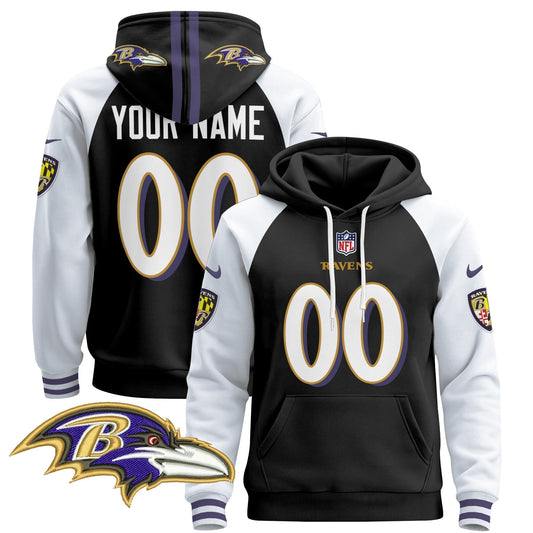 Baltimore Ravens 2024 Custom Pullover Hoodie V4