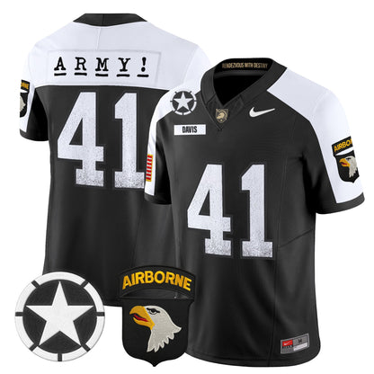 Men's Army Black Knights 2025 Screaming Eagles Vapor Limited Jersey - All Stitched