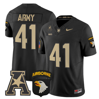 Army Black Knights 101st Airborne Division Patch 2024 Vapor Limited Jersey V2 - All Stitched