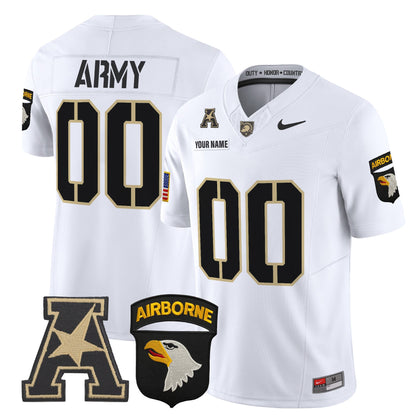 Army Black Knights 101st Airborne Division Patch 2024 Vapor Limited Custom Jersey V2 - All Stitched