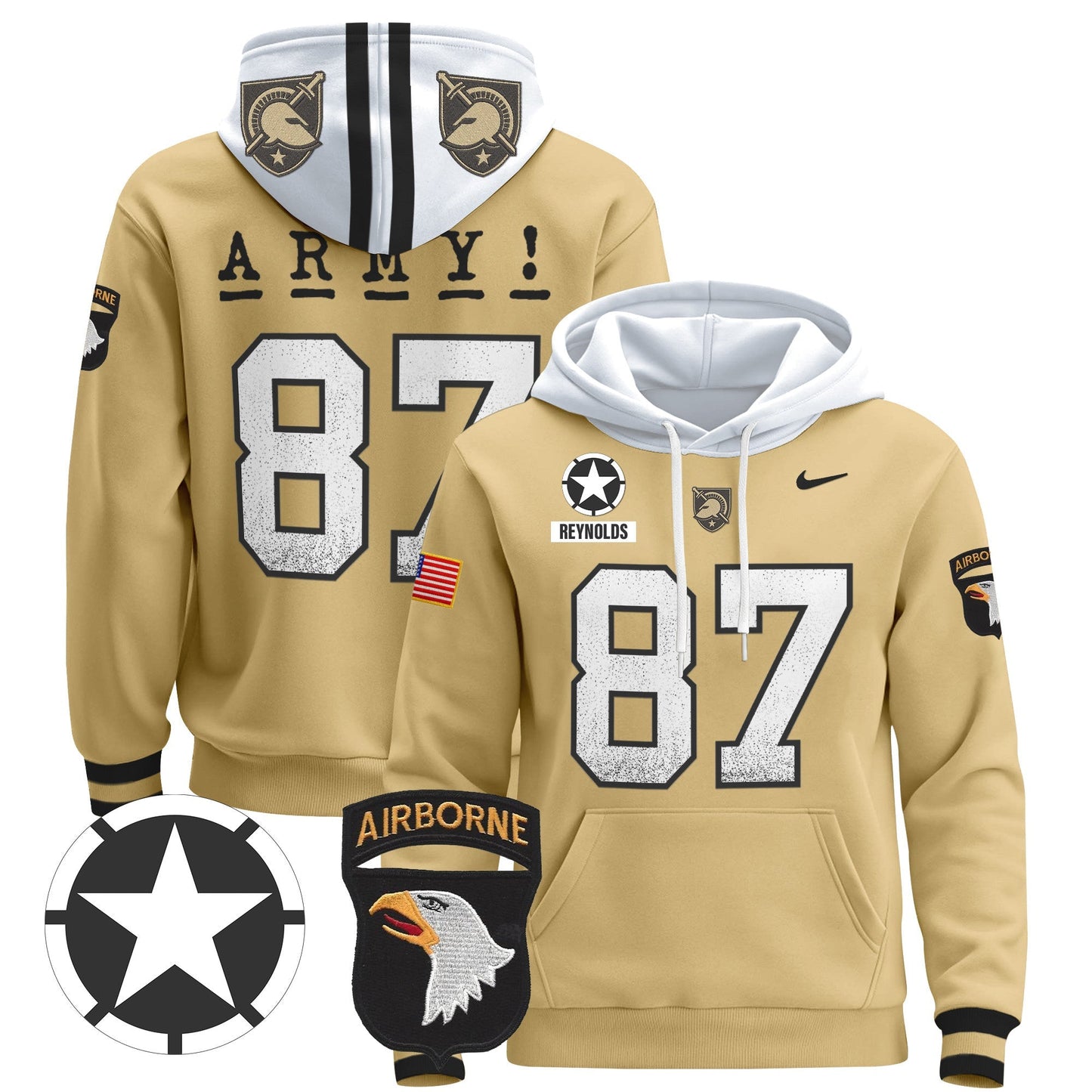 Army Black Knights 2024 Pullover Hoodie V2