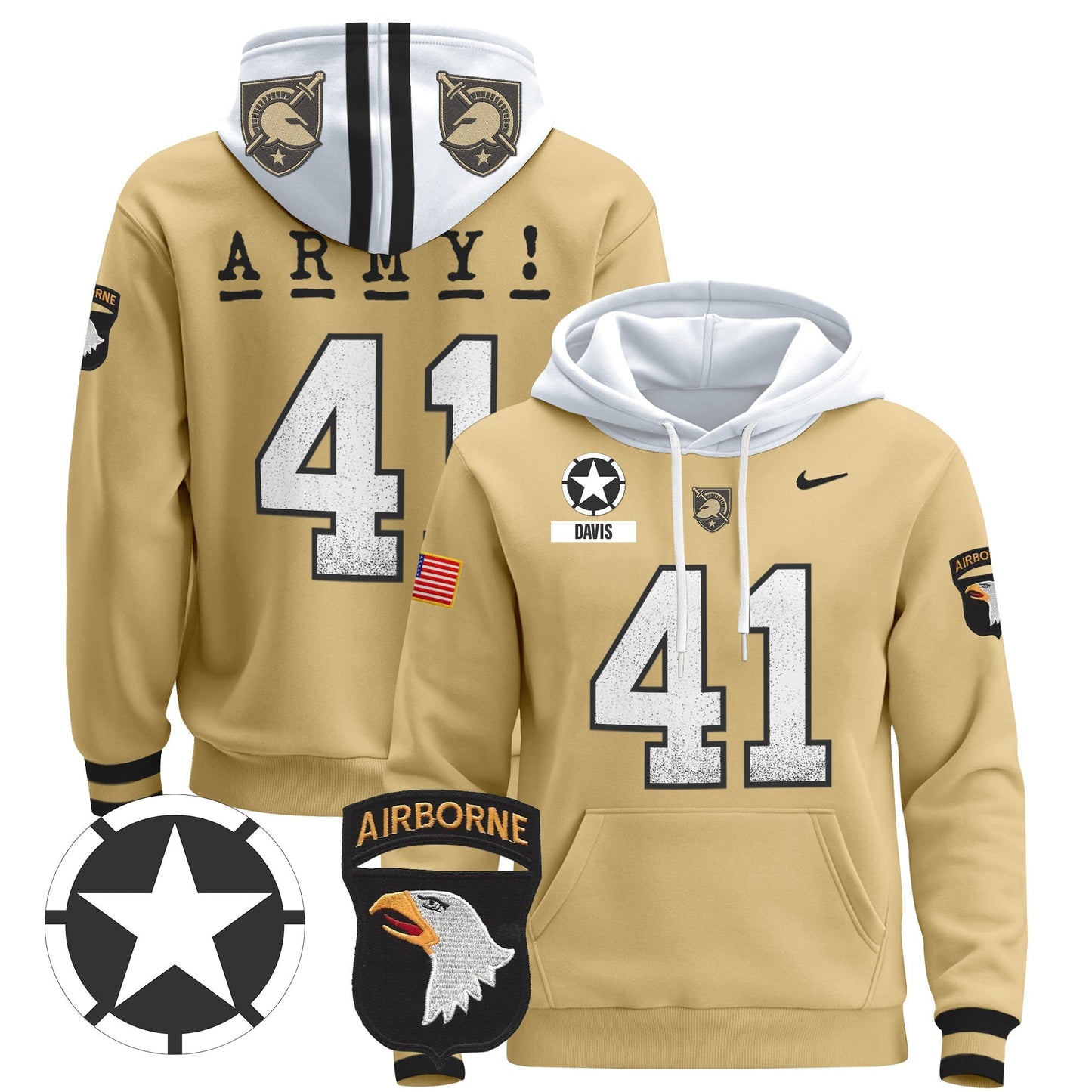 Army Black Knights 2024 Pullover Hoodie V2