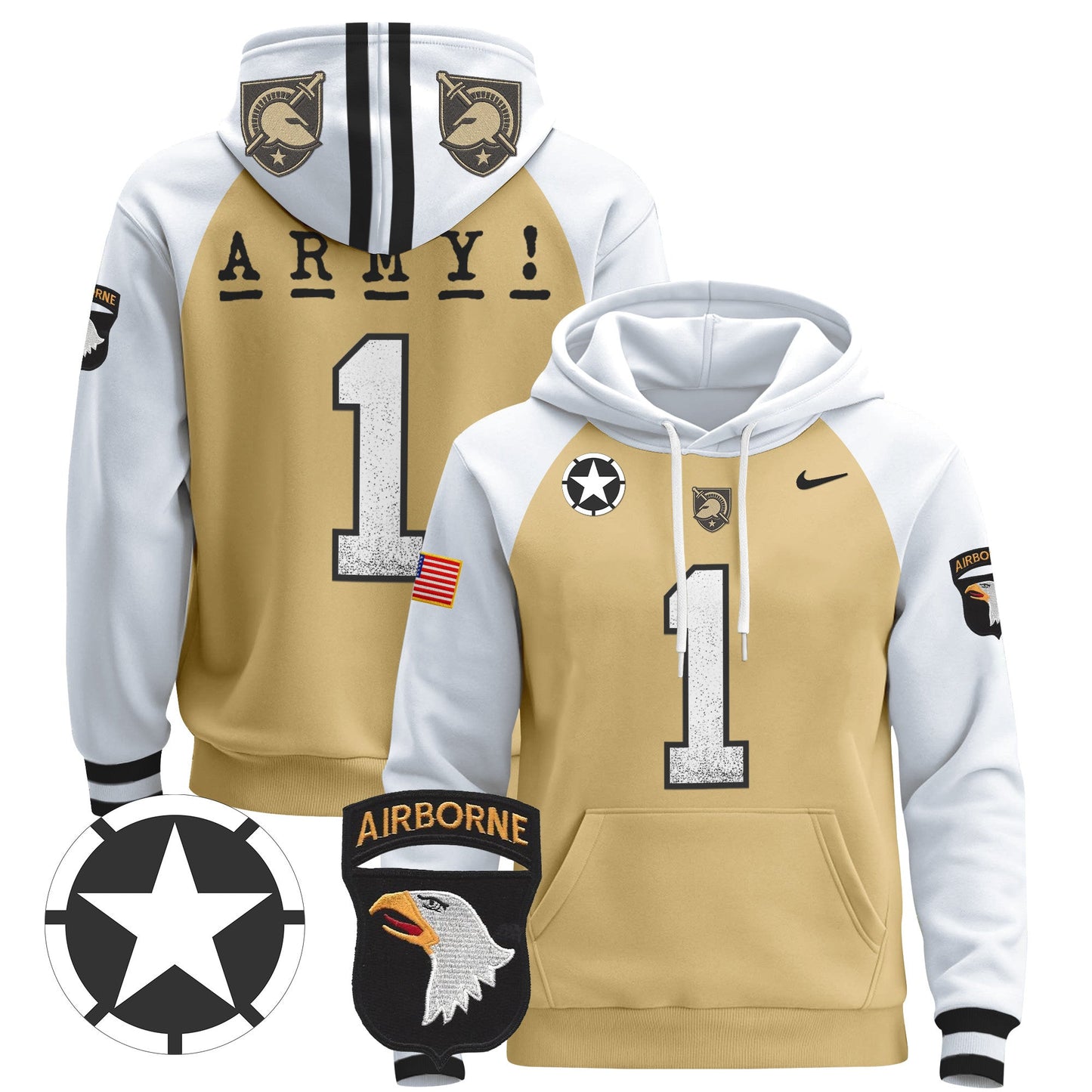 Army Black Knights 2024 Pullover Hoodie V2