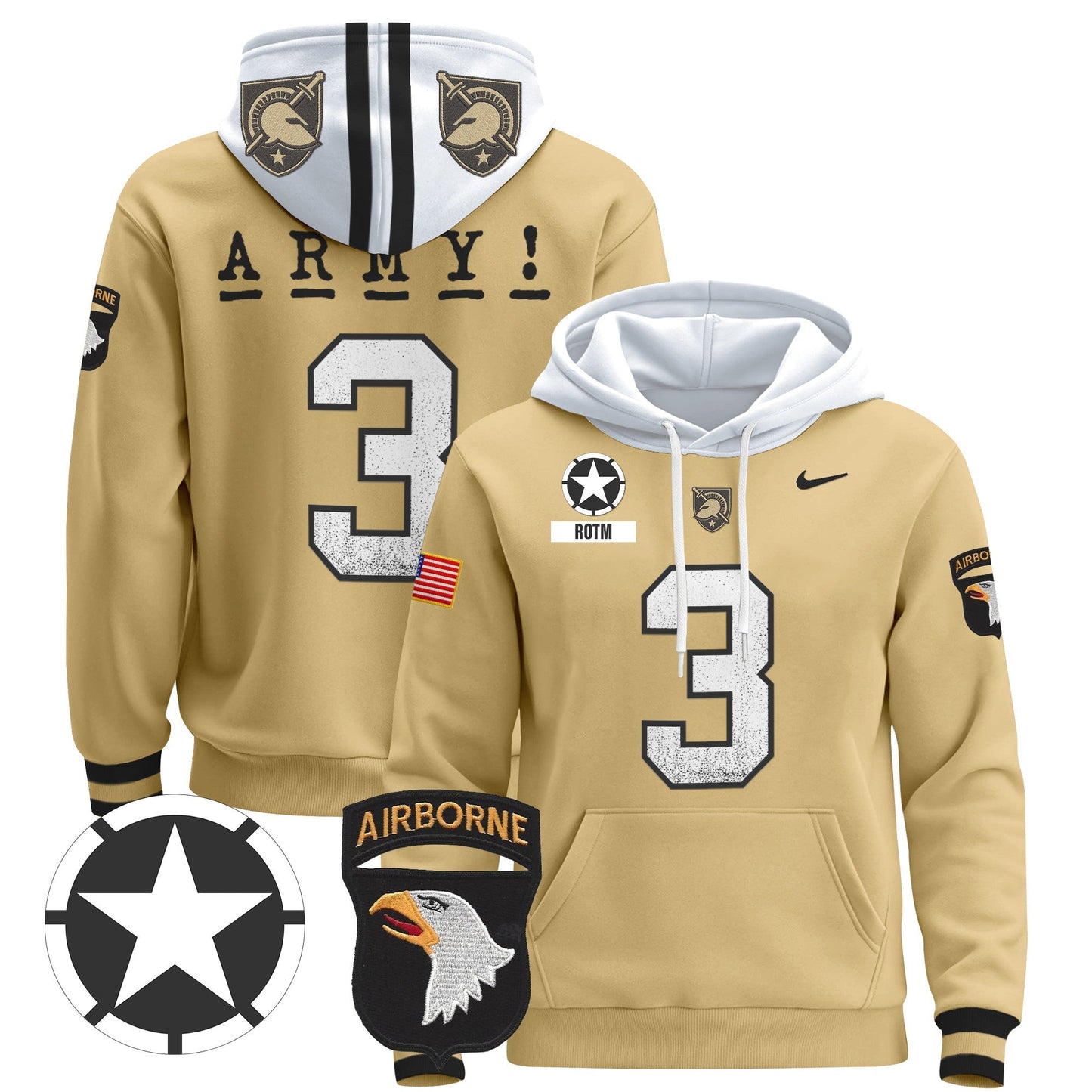 Army Black Knights 2024 Pullover Hoodie V2