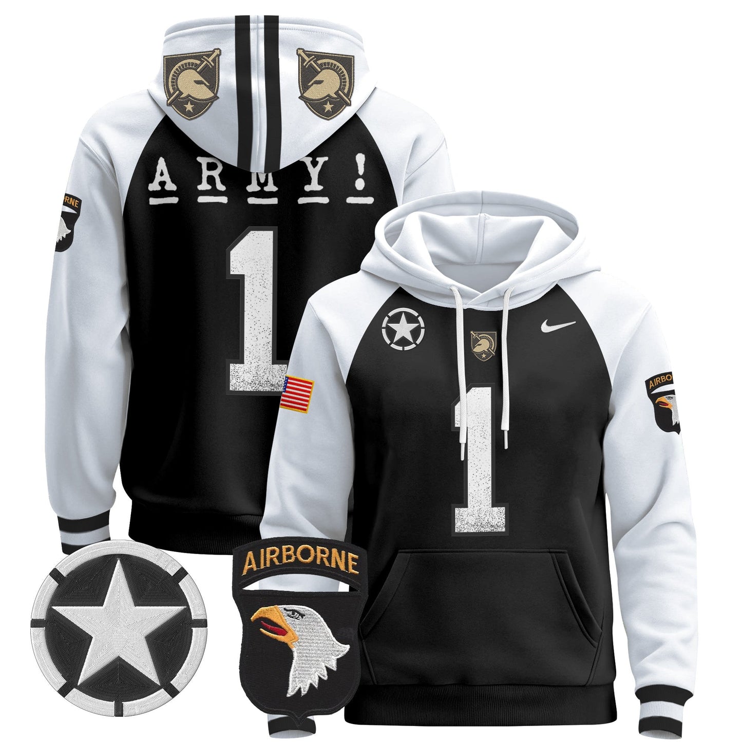 Army Black Knights 2024 Pullover Hoodie V2